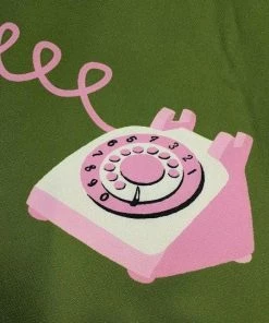 Women's Apparel Kissing Charlie Hold On Circle Skirt In Green And Pink