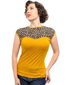 Steady Clothing Women's Apparel Steady Kizzie Top In Mustard