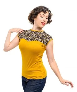 Steady Clothing Women's Apparel Steady Kizzie Top In Mustard