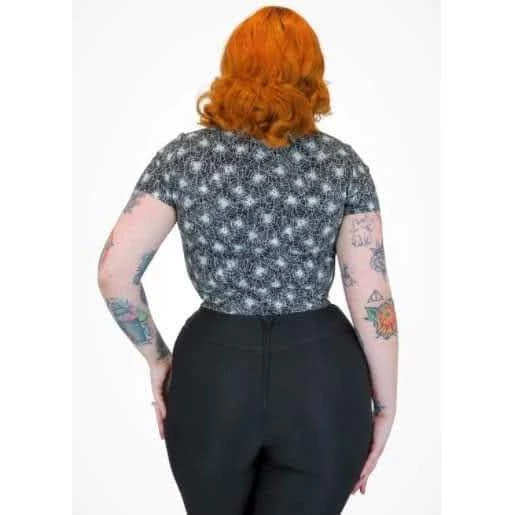 Hemet Knotted Top In Spider Web Print 4 Hemet Knotted Top In Spider Web Print