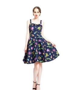 Miss Lulo Kyla Dress In Sealife Print