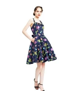Miss Lulo Kyla Dress In Sealife Print