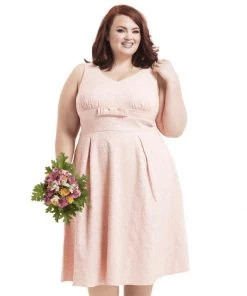 Women's Apparel Voodoo Vixen Lauren Dress In Peach 8 Women's Apparel Voodoo Vixen Lauren Dress In Peach