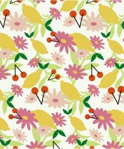 Miss Lulo Sage Shorts In Lemon Floral Print 8 Miss Lulo Sage Shorts In Lemon Floral Print