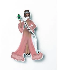 Hourglass Corsetiere QuaranQueen Social Distancing Brooch ~ Lena Accessories