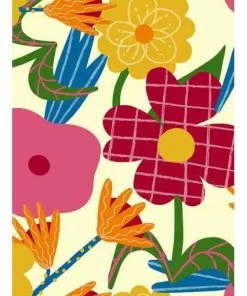 Miss Lulo Lily Swing Dress In 60s Floral Print Women's Apparel