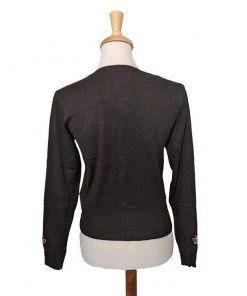 Banned London Christmas Cardigan In Black