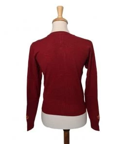 Banned London Christmas Cardigan In Red Women's Apparel