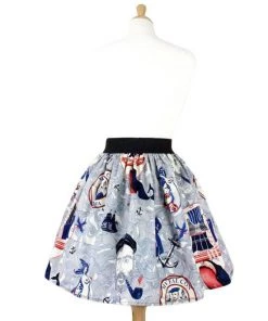 Women's Apparel Hemet Pleated Skirt In Lost At Sea Print