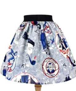 Women's Apparel Hemet Pleated Skirt In Lost At Sea Print