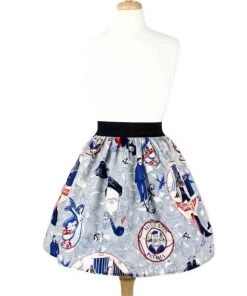 Women's Apparel Hemet Pleated Skirt In Lost At Sea Print