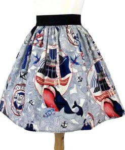 Women's Apparel Hemet Pleated Skirt In Lost At Sea Print