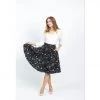 Eva Rose Swing Skirt In Lunar Sky Print