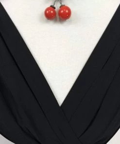 ChicStar Marilyn Crisscross Dress In Black Women's Apparel