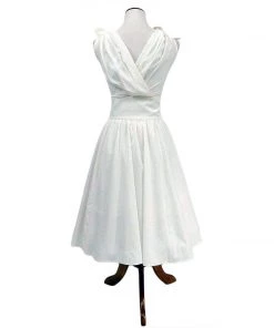 ChicStar Women's Apparel Marilyn Crisscross Dress In White