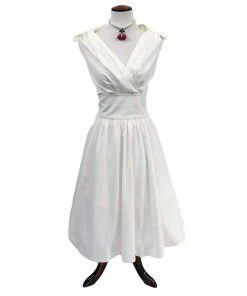 ChicStar Women's Apparel Marilyn Crisscross Dress In White