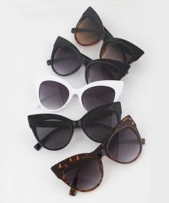 Glitz Glam And Rebellion Women's Apparel Mee-Yow Classic Cat-eye Sunglasses
