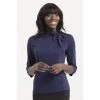 Women's Apparel Voodoo Vixen Melanie Tie Neck Top In Navy