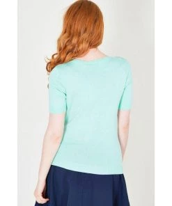 Women's Apparel Voodoo Vixen Melanie Watermelon Cardigan In Mint Green