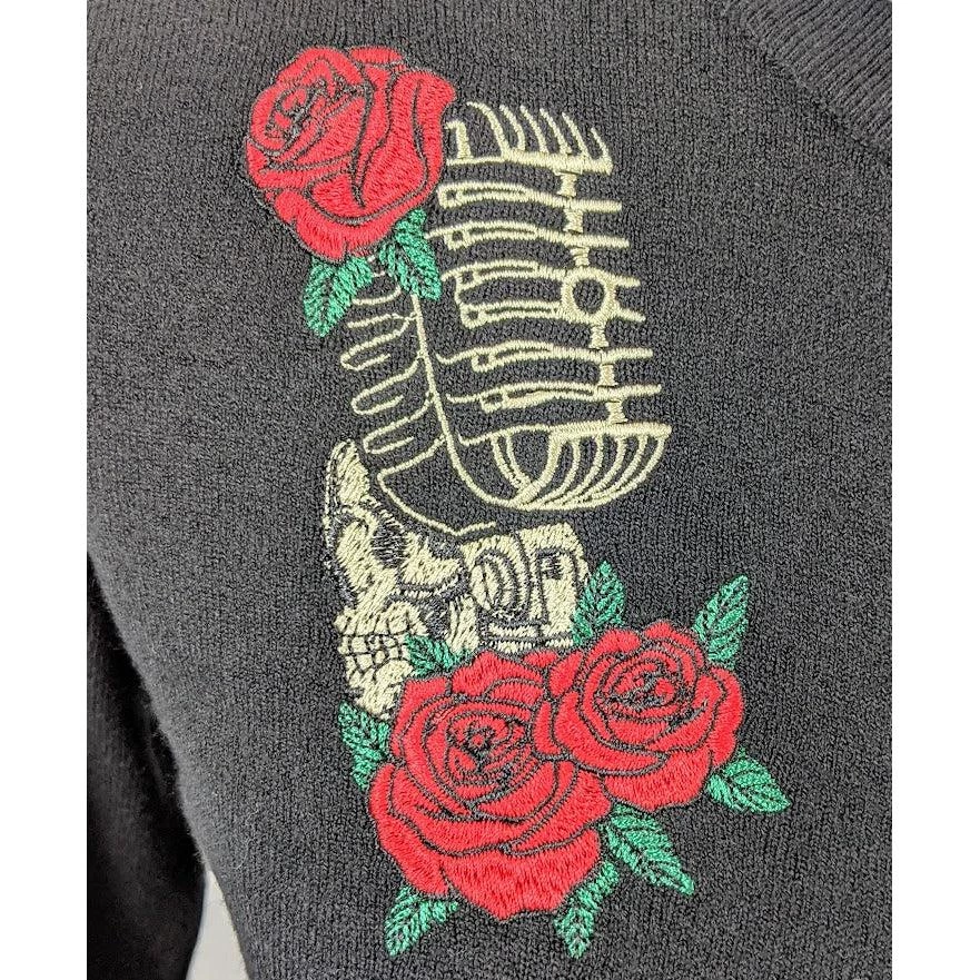 Banned Microphone Sugar Skull Cardigan 4 Banned Microphone Sugar Skull Cardigan