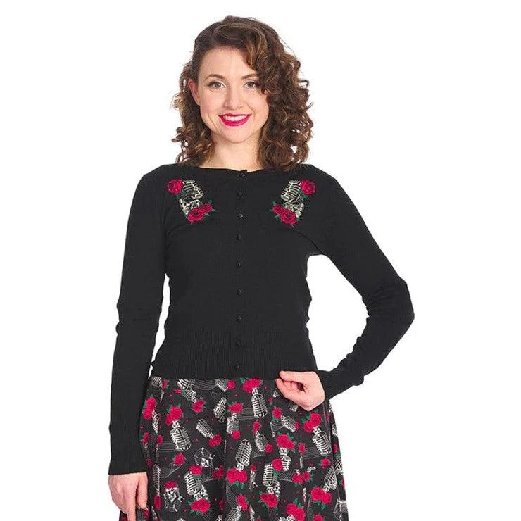 Banned Microphone Sugar Skull Cardigan 3 Banned Microphone Sugar Skull Cardigan