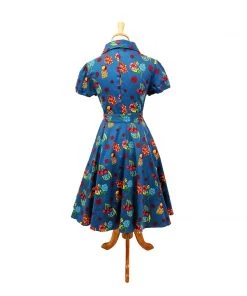 Miss Lulo Monroe Dress In Cherry Print
