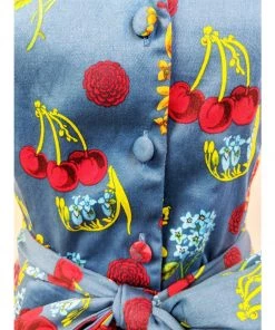 Miss Lulo Monroe Dress In Cherry Print