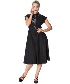 Women's Apparel Banned Model Face Dress