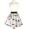 Women's Apparel Hemet Pleated Skirt In Mustache Print