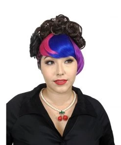 Glitz Glam And Rebellion Accessories GGR Cherries & Pearls Necklace In Ivory