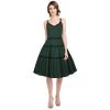 ChicStar Tiered Swing Dress In Green