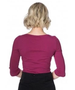 Banned Oonaugh Basic Top In Purple