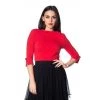 Banned Oonaugh Basic Top In Red Women's Apparel