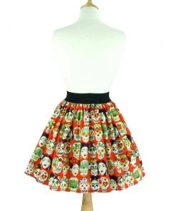 Women's Apparel Hemet Pleated Skirt In Orange Frida Print