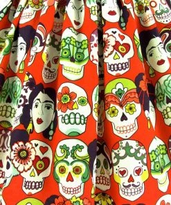 Women's Apparel Hemet Pleated Skirt In Orange Frida Print