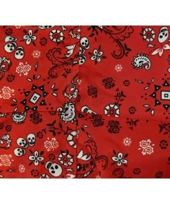 Glitz Glam And Rebellion Bandana And Skulls Two Piece Swimsuit In Red Women's Apparel 13 Glitz Glam And Rebellion Bandana And Skulls Two Piece Swimsuit In Red Women's Apparel