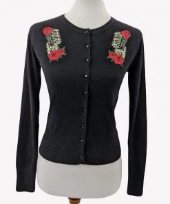 Banned Microphone Sugar Skull Cardigan 10 Banned Microphone Sugar Skull Cardigan