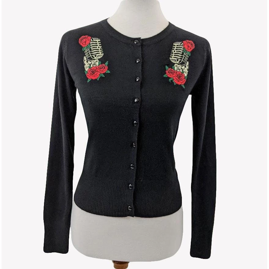 Banned Microphone Sugar Skull Cardigan 6 Banned Microphone Sugar Skull Cardigan