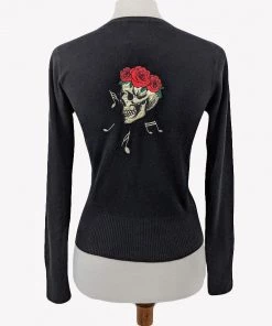Banned Microphone Sugar Skull Cardigan 11 Banned Microphone Sugar Skull Cardigan