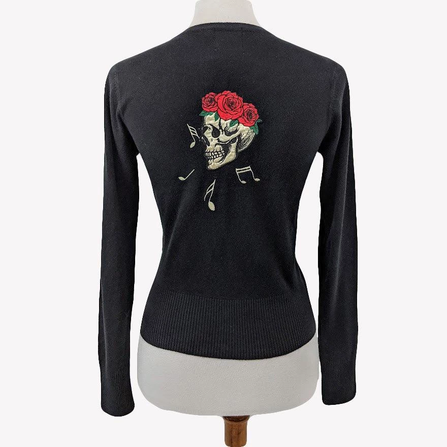 Banned Microphone Sugar Skull Cardigan 7 Banned Microphone Sugar Skull Cardigan