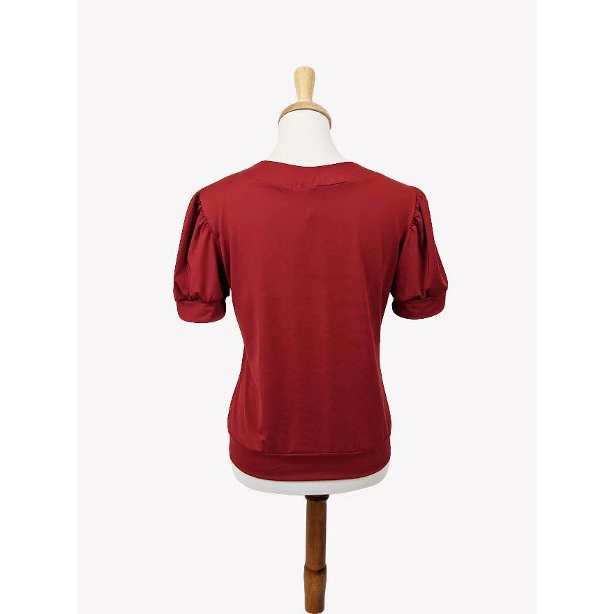 Hemet Pinup Blouse In Red Women's Apparel 4 Hemet Pinup Blouse In Red Women's Apparel