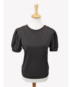 Hemet Pinup Pull Over Blouse In Black
