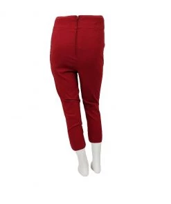Hemet High Waist Pants In Burgundy Women's Apparel