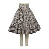 ChicStar Women's Apparel Stacy Steampunk Skirt In Paisley Print