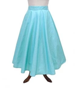 Hell Bunny Paula 50's Skirt In Aqua