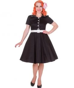 Dolly & Dotty Penelope Shirt Dress In Black Women's Apparel