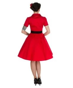 Dolly & Dotty Penelope Shirt Dress In Red