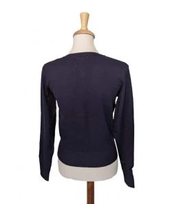 Banned Christmas Peppermints Cardigan In Navy