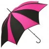 Women's Apparel Soake Walking Stick Umbrella In Black And Pink Swirl