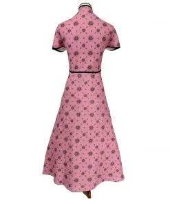 ChicStar Dolly Swing Dress In Pink & Black